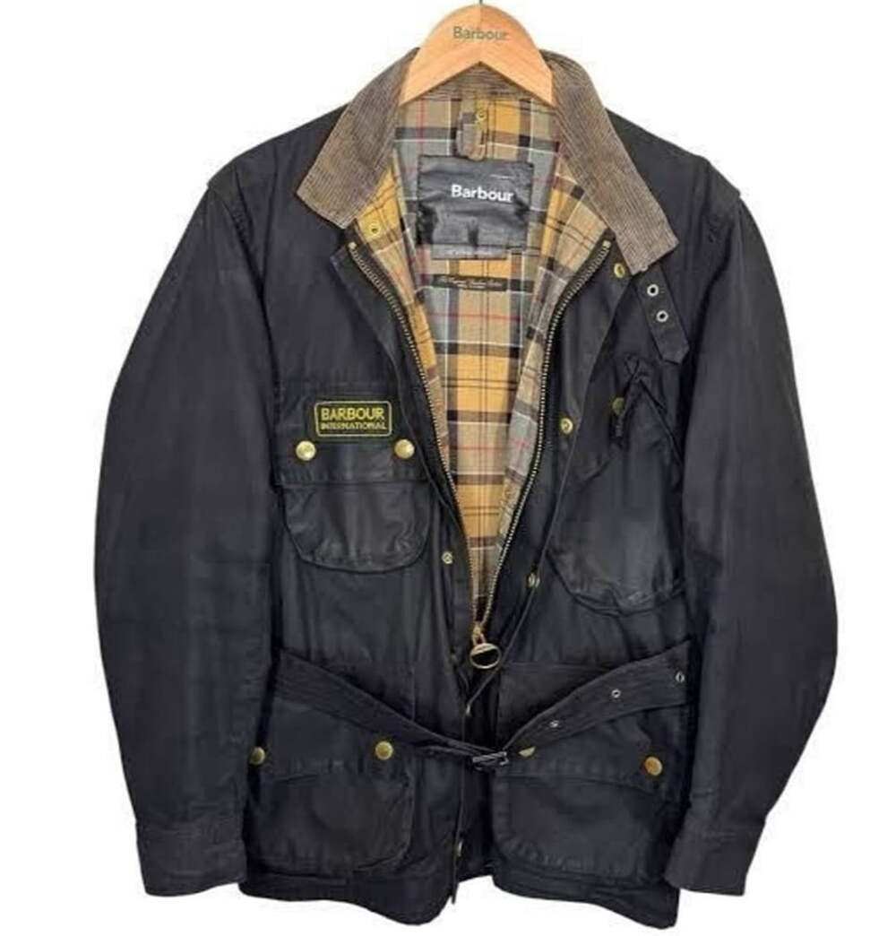 Barbour International Original Waxed Jacket Black